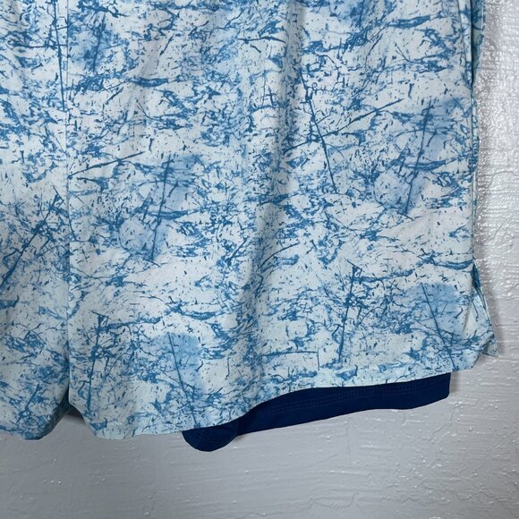 Chubbies Men XL Blue White Lined Classic Swim Trunk Short Pockets Drawstring - Picture 5 of 8